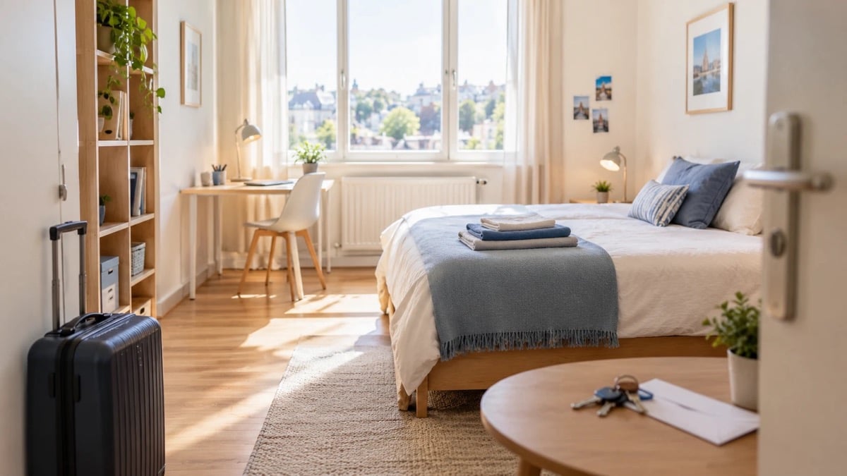 End of your stay: extend, leave early or hand back your room