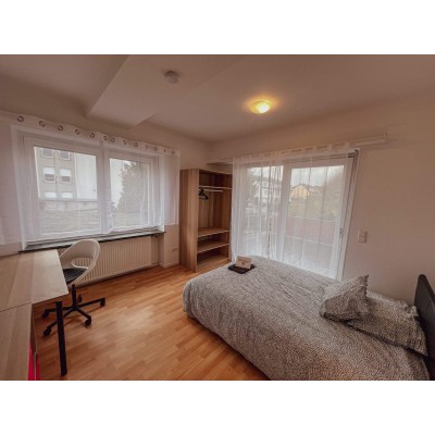 Furnished Room Bertrange | Double Bed | 12m² | Furnished.lu